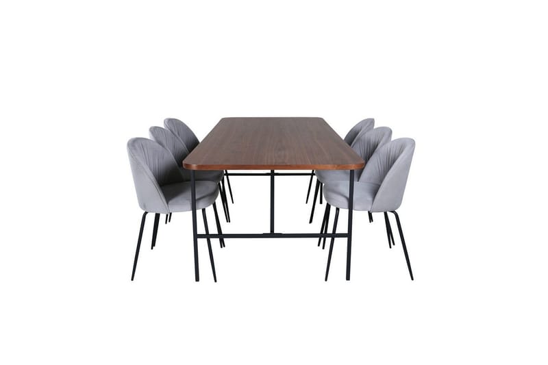 Rektangulært spisestuesæt Uno, Wrinkles - Møbler - Borde - Spisebordssæt