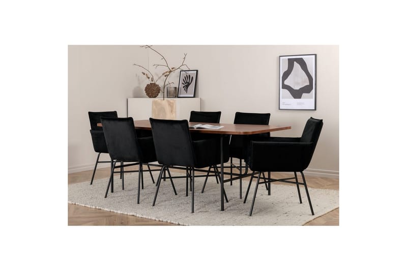 Rektangulært spisestuesæt Uno, Petra - Møbler - Borde - Spisebordssæt