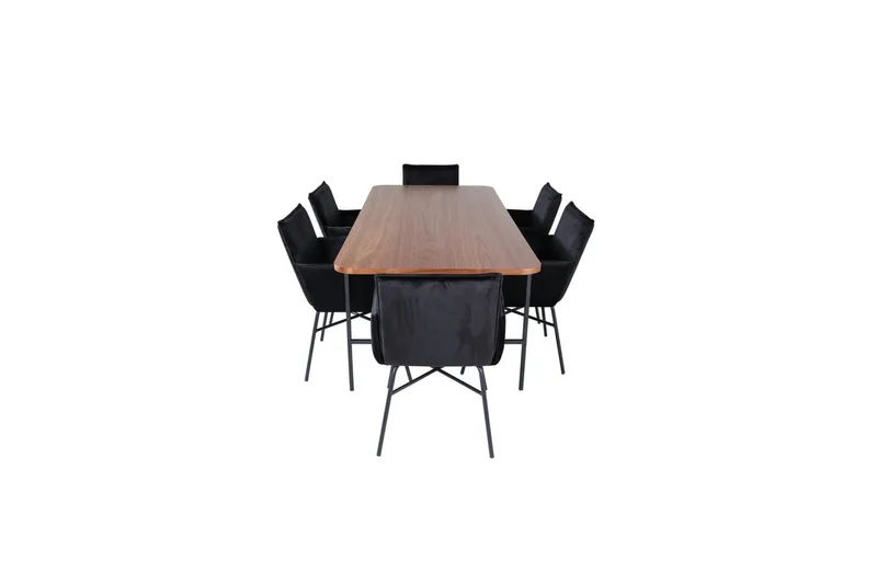 Rektangulært spisestuesæt Uno, Petra - Møbler - Borde - Spisebordssæt