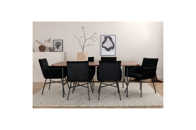 Rektangulært spisestuesæt Uno, Petra - Møbler - Borde - Spisebordssæt