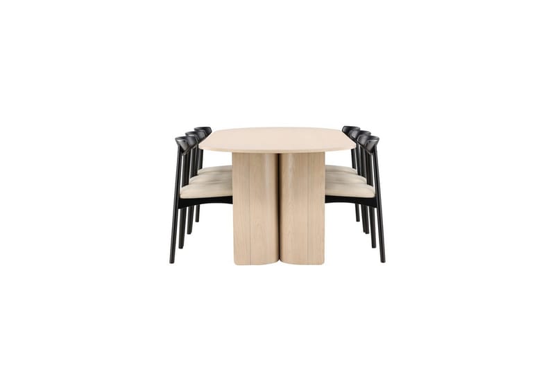 Rektangulært spisestuesæt Ven, Tyresö - Beige - Møbler - Borde - Spisebordssæt
