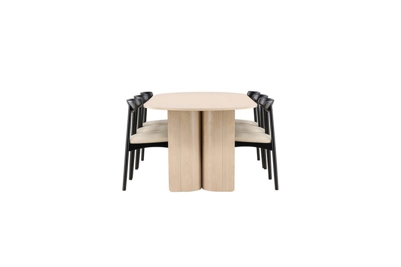 Rektangulært spisestuesæt Ven, Tyresö - Beige - Møbler - Borde - Spisebordssæt