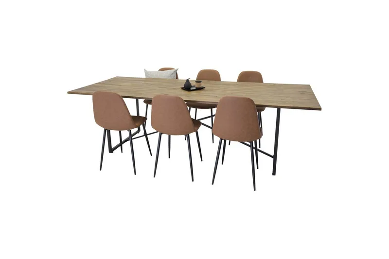 Rektangulært spisestuesæt Padang, Polar, 6