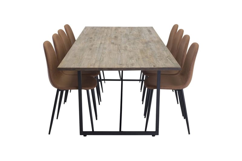 Rektangulært spisestuesæt Padang, Polar - 8 - Møbler - Borde - Spisebordssæt