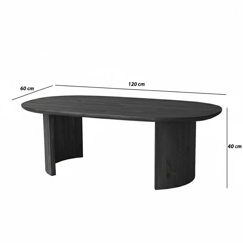 Renvik Sofabord 120x40x60 cm - Antracit - Møbler - Borde - Sofabord