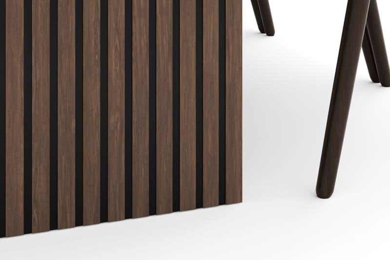 Richeto Oval Spisegruppe Røget Eg 240 cm med 6 Cytie Spisestole med armlæn - Røget eg - Møbler - Borde - Spisebordssæt