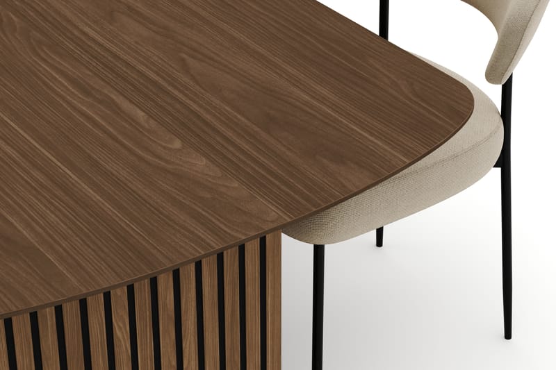 Richeto Ovalt Spisebord 240 cm med 6 Sawako Stole - Eg - Møbler - Borde - Spisebordssæt