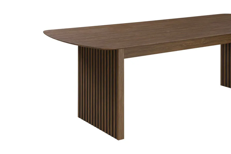 Richeto Ribbet Spisebord 180x100 cm med Træ- og Røget Eg-udseende - Mørkebrun - Møbler - Borde - Spisebord og køkkenbord