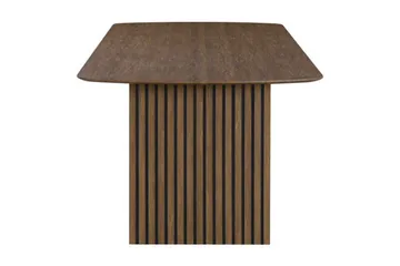 Richeto Ribbet Spisebord 180x100 cm med Træ- og Røget Eg-udseende - Mørkebrun - Møbler - Borde - Spisebord og køkkenbord
