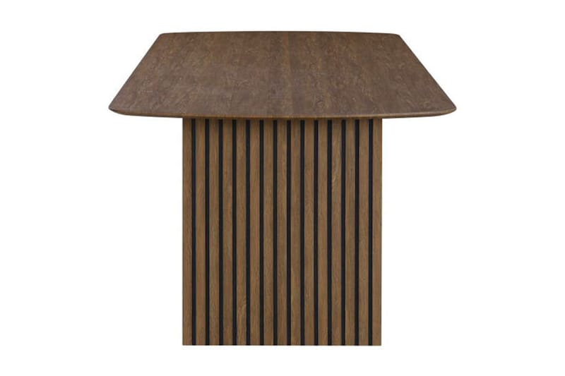 Richeto Ribbet Spisebord 180x100 cm med Træ- og Røget Eg-udseende - Mørkebrun - Møbler - Borde - Spisebord og køkkenbord