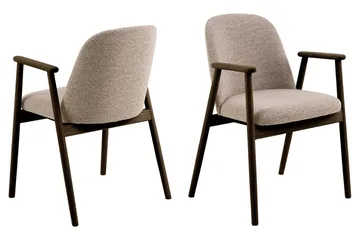 Richeto spisebord 180 cm i røget eg med 4 Reciclar spisestole - Røget eg - Møbler - Borde - Spisebordssæt