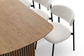 Richeto spisebord 180 cm med 6 Lucy spisestole - Eg - Møbler - Borde - Spisebordssæt