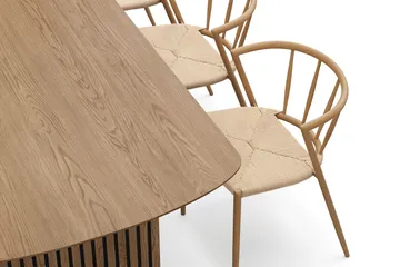 Richeto spisebord 180 cm med 6 Winston spisebordsstole - Eg - Møbler - Borde - Spisebordssæt
