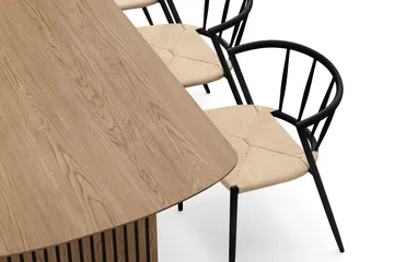 Richeto spisebord 210 cm med 6 Winston spisestole - Eg - Møbler - Borde - Spisebordssæt