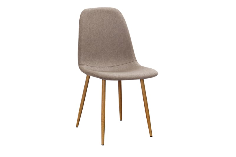 Richeto Spisebord 240 cm eg + 8 stk Nibe stol brun med egetræben - Natur/Brun - Møbler - Borde - Spisebordssæt