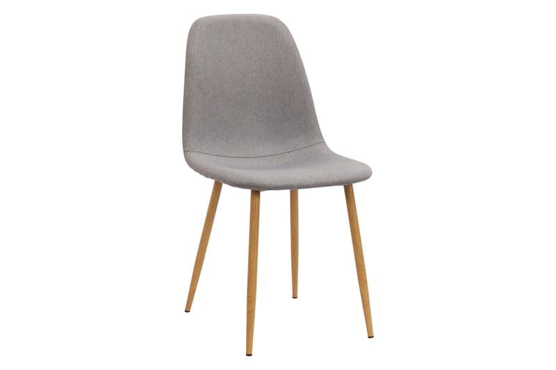 Richeto Spisebord 240 cm eg + 8 stk Nibe stol grå med egetræben - Natur/Grå - Møbler - Borde - Spisebordssæt