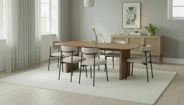 Richeto spisebord 240 cm med 6 Lucy spisestole - Eg - Møbler - Borde - Spisebordssæt