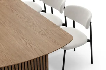 Richeto spisebord 240 cm med 6 Lucy spisestole - Eg - Møbler - Borde - Spisebordssæt