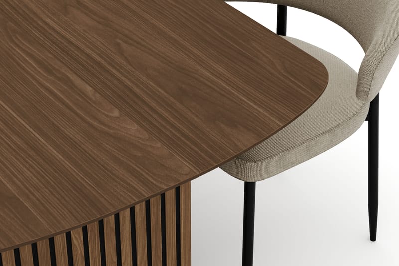 Richeto Spisebord 240 cm med 6 Sawako Stole - Natur - Møbler - Borde - Spisebordssæt