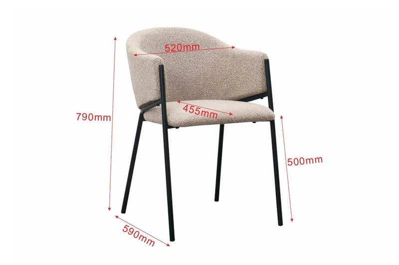 Richeto spisebord 240 cm med 8 Filip spisebordsstole - Røget eg - Møbler - Borde - Spisebordssæt