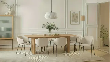 Richeto spisebord 240 cm med 8 Filip spisestole - Eiq - Møbler - Borde - Spisebordssæt