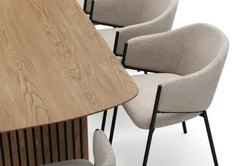 Richeto spisebord 240 cm med 8 Filip spisestole - Eiq - Møbler - Borde - Spisebordssæt