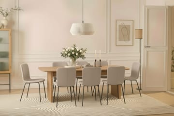 Richeto spisebord 240 cm med 8 Katy spisestole - Eg - Møbler - Borde - Spisebordssæt