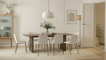 Richeto spisebord 240 cm med 8 Katy spisestole - Røget eg - Møbler - Borde - Spisebordssæt