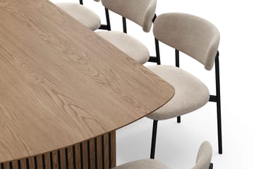 Richeto spisebord 240 cm med 8 Lucy spisestole - Eg - Møbler - Borde - Spisebordssæt