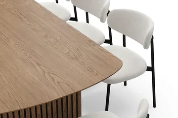 Richeto spisebord 240 cm med 8 Lucy spisestole - Eg - Møbler - Borde - Spisebordssæt