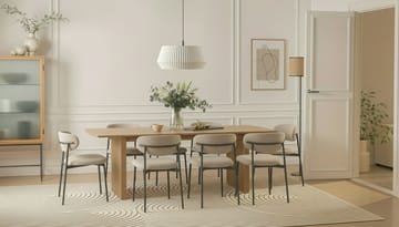 Richeto spisebord 240 cm med 8 Lucy spisestole - Eg - Møbler - Borde - Spisebordssæt