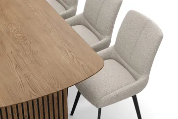 Richeto spisebordssæt 180 cm med 6 Mora drejestole - Eiq - Møbler - Borde - Spisebordssæt