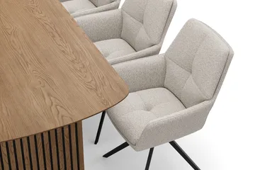 Richeto spisebordssæt 180 cm med 6 Torsby drejestole - Eiq - Møbler - Borde - Spisebordssæt