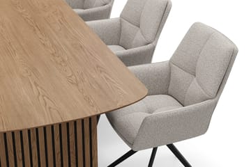 Richeto spisebordssæt 240 cm med 6 Torsby drejestole - Eiq - Møbler - Borde - Spisebordssæt