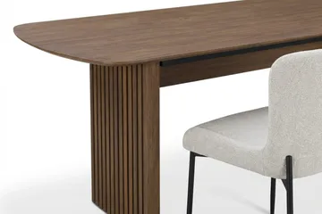 Richeto spisegruppe røget eg 180 cm med 4 Elsie spisestole - Røget eg - Møbler - Borde - Spisebordssæt