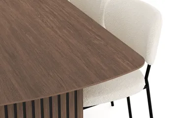Richeto Spisegruppe Røget Eg 240 cm med 6 Gemmiano Spisestole - Røget eg - Møbler - Borde - Spisebordssæt