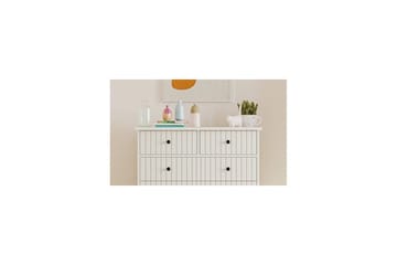 Rihana Toiletbord 90 cm - Mat Hvid - Opbevaring - Opbevaringsmøbler - Kommode - Entrékommode