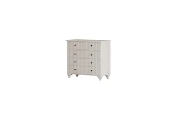 Rihana Toiletbord 90 cm - Mat Hvid - Opbevaring - Opbevaringsmøbler - Kommode - Entrékommode