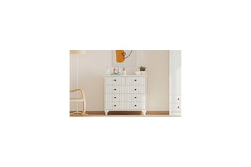 Rihana Toiletbord 90 cm - Mat Hvid - Opbevaring - Opbevaringsmøbler - Kommode - Entrékommode