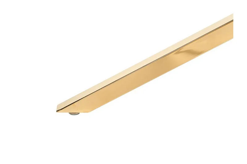 Rimbey Spisebord 90x160 cm - Gennemsigtig/Guld - Møbler - Borde - Spisebord og køkkenbord