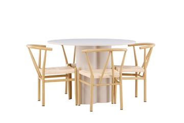 Round Dining Set Venture Home - Møbler - Borde - Spisebordssæt
