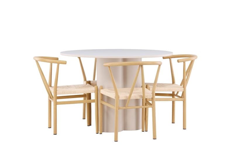 Round Dining Set Venture Home - Møbler - Borde - Spisebordssæt