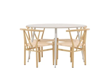Round Dining Set Venture Home - Møbler - Borde - Spisebordssæt