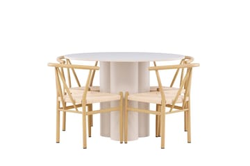 Round Dining Set Venture Home - Møbler - Borde - Spisebordssæt