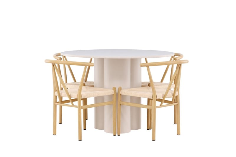 Round Dining Set Venture Home - Møbler - Borde - Spisebordssæt