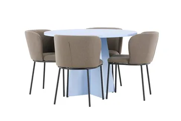 Round Dining Set Venture Home - Møbler - Borde - Spisebordssæt