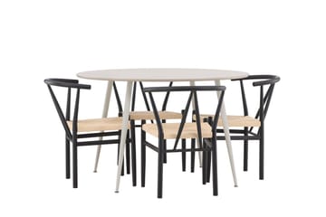 Round Dining Set Venture Home - Møbler - Borde - Spisebordssæt
