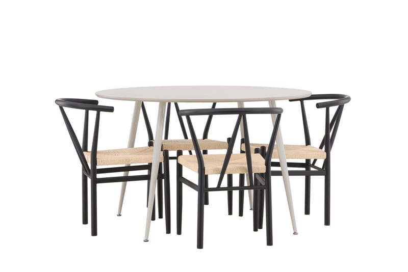 Round Dining Set Venture Home - Møbler - Borde - Spisebordssæt