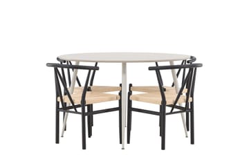 Round Dining Set Venture Home - Møbler - Borde - Spisebordssæt