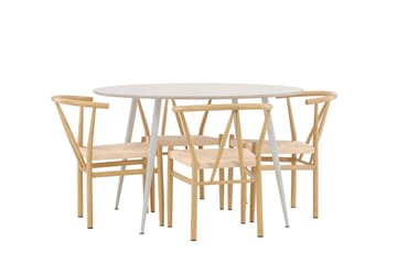 Round Dining Set Venture Home - Møbler - Borde - Spisebordssæt